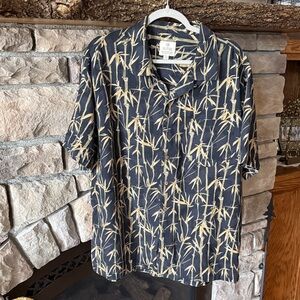 Stylish Bamboo Print Casual Shirt